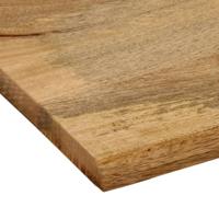 Tafelblad met natuurlijke rand 100x80x2,5 cm massief mangohout - thumbnail