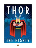 Kunstdruk Marvel - Deco Thor 60x80cm - thumbnail