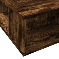 Bedframe bewerkt hout gerookt eikenkleurig 75x190 cm - thumbnail