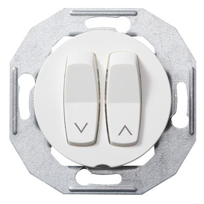 ELSO jaloezieknop WDE011054 met centrale plaat wit Renova 1 stuk(s)