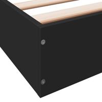 Bedframe zonder matras 160x200 cm spaanplaat zwart - thumbnail