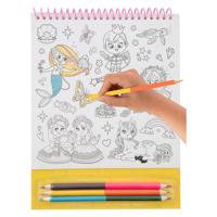 Creative Craft Group Kleur je eigen stickers met kleurpotloden - fantasiewereld, 250st. - thumbnail