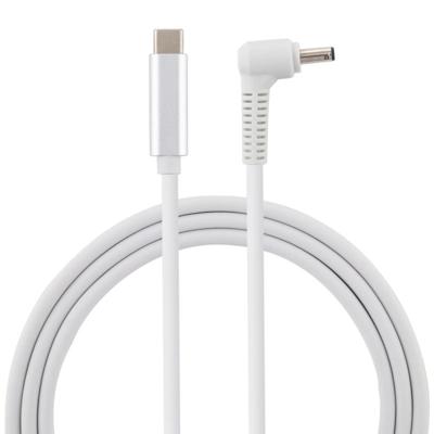 USB-C/type-C naar 4 0 x 1.35 mm laptop voeding oplaadkabel kabel lengte: ongeveer 1.5 m (wit)