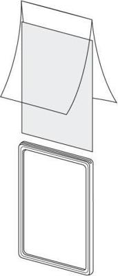 Hoes voor prijskaartraam Din A4 2-zijdig