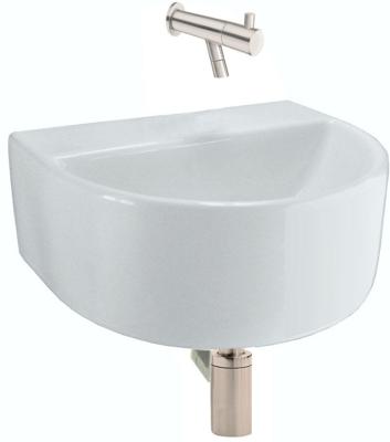 Mueller Lara fonteinset met RVS muurkraan Mueller Lara fonteinset met RVS muurkraan