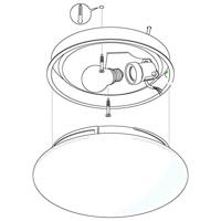 Eglo PlafondlampElla badkamer 20cm wit - 81635 - thumbnail