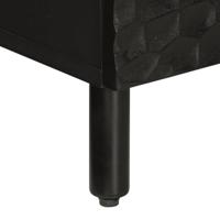 Tv-meubel 70x33x46 cm massief mangohout zwart - thumbnail