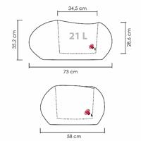 Scheurich Bloembak Flow (Zwart, Ø73 x 35 cm) - thumbnail