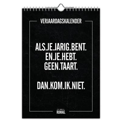 Rumag A4 Verjaardagskalender