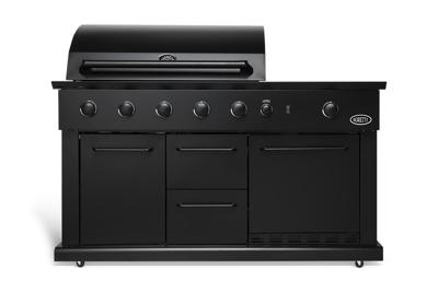 Boretti Luciano buitenkeuken incl. koelkast zwart