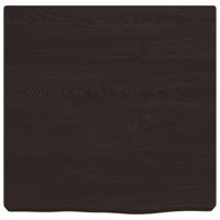 VidaXL Wastafelblad 40x40x(2-6) cm behandeld massief hout donkerbruin - thumbnail