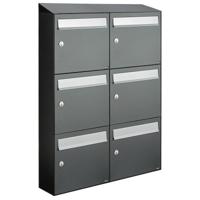 Allux Flow Set 2-Breed, 3-Hoog Met Dak Antraciet - 40040065_2x3d - thumbnail