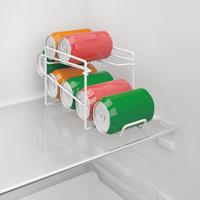 Organiser voor de koelkast Metaltex Wit Aluminium 14 x 33 x 15 cm (6 Onderdelen) - thumbnail