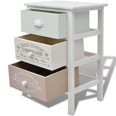 Franse opslagkast met 3 lades hout Franse opslagkast met 3 lades hout