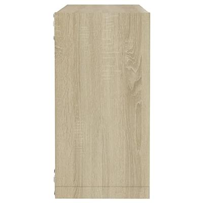 Wandschappen kubus 2 st 30x15x30 cm sonoma eikenkleurig