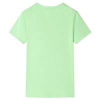 Kindershirt 128 neongroen - thumbnail