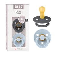 Bibs 2 Fopspeen Duo Iron Baby Blue - thumbnail