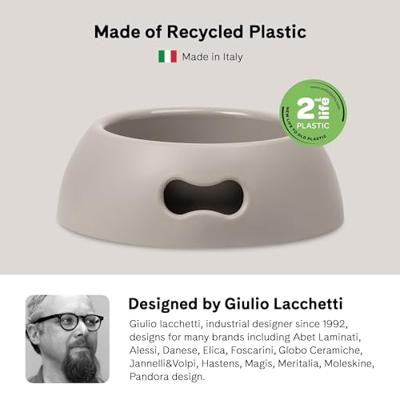 Voerbak voor honden United Pets Pappy 1,1 L Grijs Polypropyleen 24.5 cm