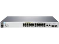 HPE Aruba 2530-24-PoE+ - Switch - Beheerd - 24 x 10100 + 2 x Gigabit SFP + 2 x 101001000 - desktop, rack-uitvoering, wandbevestiging - PoE+ - thumbnail