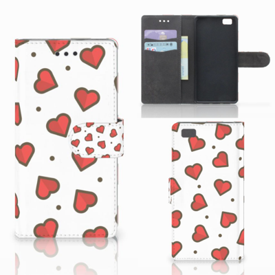 Huawei Ascend P8 Lite | Telefoon Hoesje | Hearts Huawei Ascend P8 Lite | Telefoon Hoesje | Hearts
