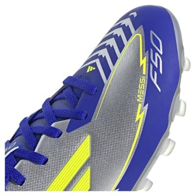 Kinder Voetbalschoenen Adidas F50 League Mg Messi Zilverkleurig Schoenmaat 38 2/3