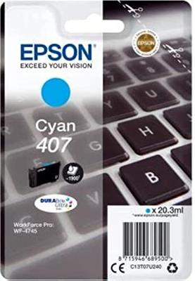 Inktcartridge epson 407 t07u240 blauw Inktcartridge epson 407 t07u240 blauw
