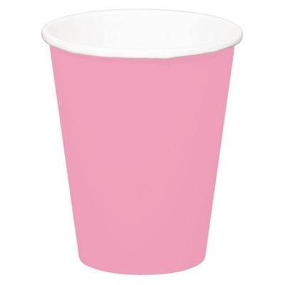 Bekers baby roze - 8 stuks