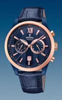 Horlogeband Festina F16998 Leder Blauw - thumbnail