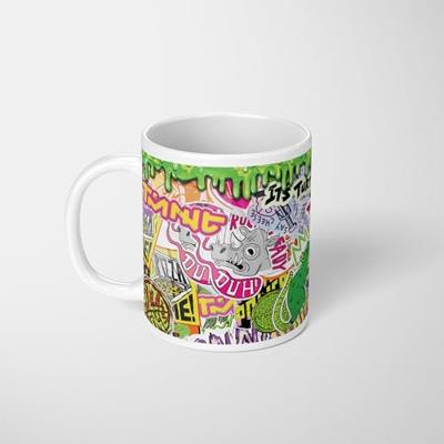 Teenage Mutant Ninja Turtles Mutant Mayhem Sticker Bomb Mug