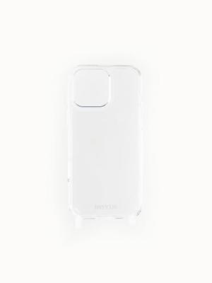 Høyde iPhone 16 Pro hoesje - Backcover met siliconen ringen - Transparant