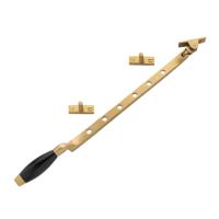 De Oude Deurklink Raamuitzetter - Klassiek messing getrommeld - thumbnail