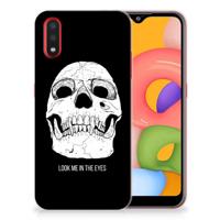 Silicone Back Case Samsung Galaxy A01 Skull Eyes - thumbnail