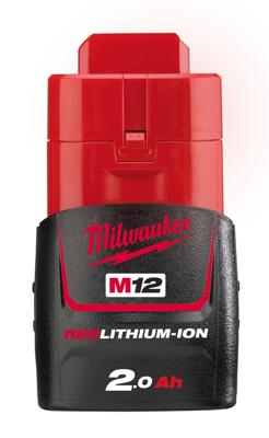 Milwaukee m12nrg-201 kit | 12v / 2,0ah accu + lader - 4933451900