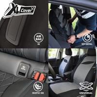 Autostoelhoezen - XLCOVER - Niet-gesplitst - Airbag compatibel - Hoezen voor voorstoelen, hoofdsteunen en achterbank - thumbnail