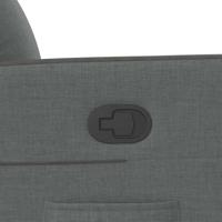 Fauteuil elektrisch verstelbaar stof donkergrijs - thumbnail