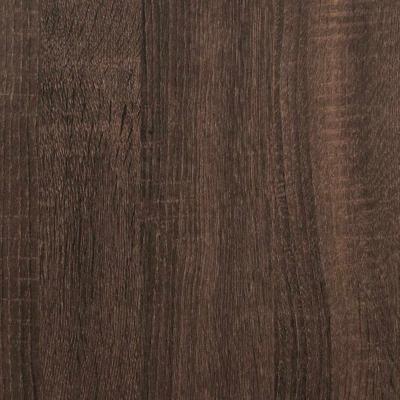 Bedframe bewerkt hout metaal bruin eikenkleur 120x200 cm