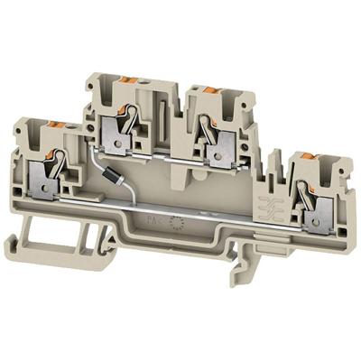 Weidmüller 2704370000 Componentenserieklem Push-In-klem Beige 50 stuk(s)