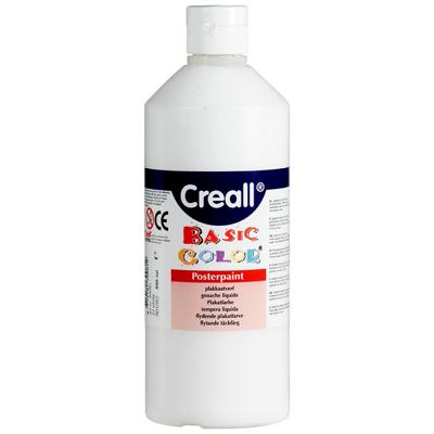 Plakkaatverf Creall basic wit 500ml
