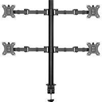SpeaKa Professional SP-MM-540 Monitorbeugel 4-voudig 43,2 cm (17) - 81,3 cm (32) Zwart Kantelbaar en zwenkbaar, Draaibaar, In hoogte verstelbaar - thumbnail