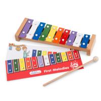 New Classic Toys metallofoon 10 toons 26 cm hout/staal 3 delig - thumbnail