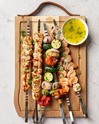 Multifunctionele RVS schaschlikset, 8 spiesen - Napoleon grills