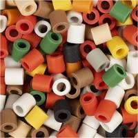 NABBI Biobeads van , afm 5x5 mm, gatgrootte 2,5 mm, medium, kerst verf, 3400 stuk/ 1 doos - thumbnail