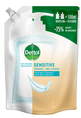 Dettol handzeep Hypoallergenic, navulling van 500 ml