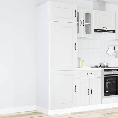 Keukenkast Kalmar bewerkt hout wit