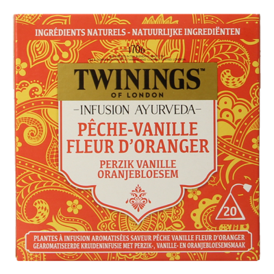 Twinings Ayurveda vanilla perzik oranjebloesem 20 Stuks