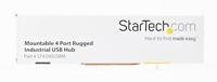 StarTech.com 4 poorten USB 2.0 hub - industriële USB-A hub van metaal - hoedenrails/wand/tafelmontage mogelijk - TAA-conform - USB Expander Hub (ST4200USBM) - thumbnail