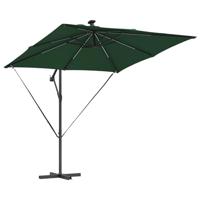 Cantilever Banana Parasol Groen 249 x 249 x 250 cm - thumbnail