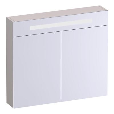 Brauer Promise Deluxe Spiegelkast - 80 cm - met Verlichting - 2 Dubbelzijdige Spiegeldeuren - Mat Zand