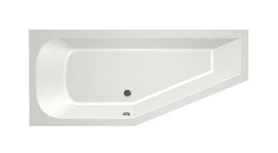Hoekbad Xenz Lagoon Compact 160x75x45 cm Links Mat Wit