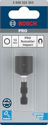 Dop 1/4-stift impact cont.13mm